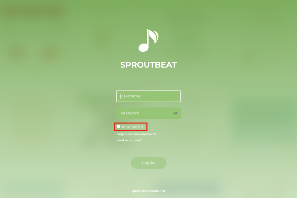 Sidebar Part 11 of 11 Log Out SproutBeat